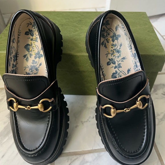 Brand new Gucci lug loafer. Never worn. Past return date so selling. - Picture 3 of 16